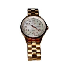 Fossil Womens Rose Gold Mother Of Pearl Face 38mm Womens Watch AM-4334‎
